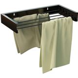 Wanddroogrek - Inklapbaar - Zwart - Drooglengte 4,15 m - Materiaal: IJzer, Staal