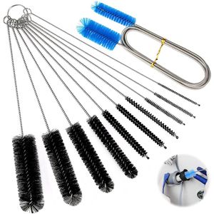 By Shayne ® Uitgebreide Set van 11 Reinigingsborstels voor Diverse Toepassingen en Moeilijk Bereikbare Plekken