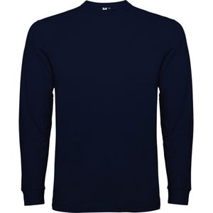 2 Pack Donker Blauw Effen t-shirt lange mouwen model Pointer merk Roly maat 2XL