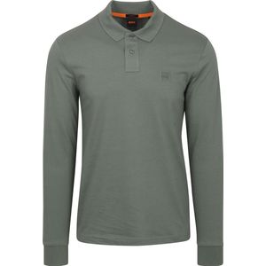 BOSS Passerby Polo Open Green - Maat XXL - Heren - Longsleeve polo