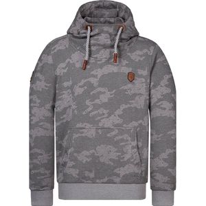 Naketano Hoodie Supapimmel 1800-0203 Dark Grey Melange (Camouflage)-M