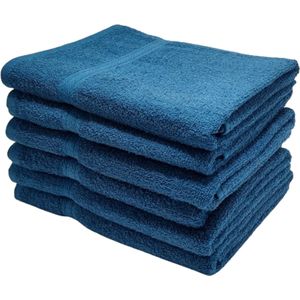 Handdoeken - Handdoekenset - Badhanddoeken - 70cm x 140cm - Set met 6 stuks - 450 gram per stuk - 100% Katoen - Licht Blauw