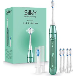 Silk'n SonicYou Elektrische Tandenborstel Geschenkset - met 4-Pack Witte opzetborstels - Groen