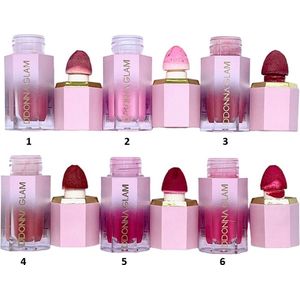 D'Donna - Vloeibare Oogschaduw - Vloeibare Blush - Lipgloss - 3 in 1 - GLAM - Long Lasting - Waterproof - Spons applicator - Make-up - Oud Roze - Nummer 3
