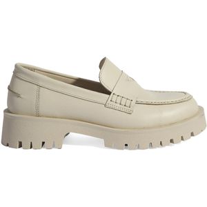 DESA Lage schoen Leer Beige Vrouwen Schoenpunt: Nez rond Maat: 36 EU