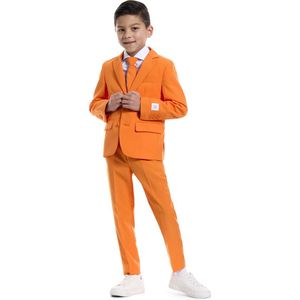 OppoSuits The Orange - Jongens Pak - Koningsdag En Nederland - Oranje - Maat EU 98/104 - 4 Jaar