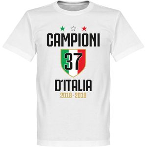 Campioni D'Italia 37 T-Shirt - Wit - L