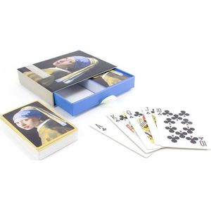 Set van 2 speelkaarten, Vermeer, Meisje met de parel