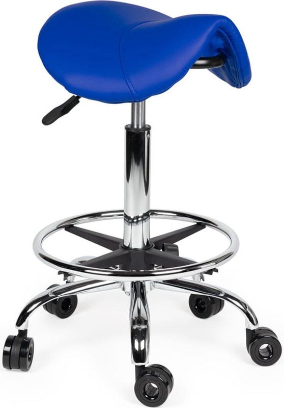 Kapperskruk - Verstelbare Zithoogte - Zwart - Skai-leer