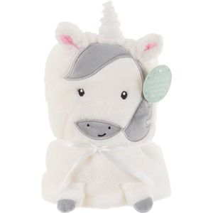 Sass & Belle Unicorn Babydeken van zachte fleece - schattige eenhoorn baby wikkeldeken