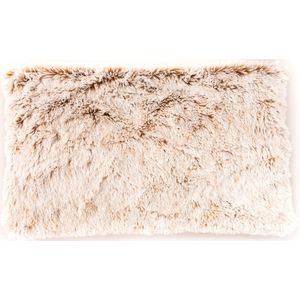 Habibi hot-/coldpack pluche 40x20 - opwarmbaar in de oven of magnetron - warmtekussen creme gemêleerd