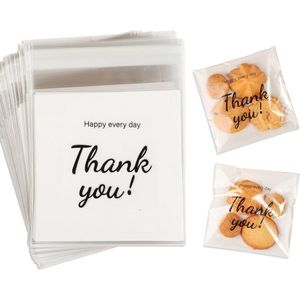 Cadeauzakjes 100 stuks - Transparante Zelfklevende Cellofaanzakjes voor Snoep, Koekjes en Geschenken