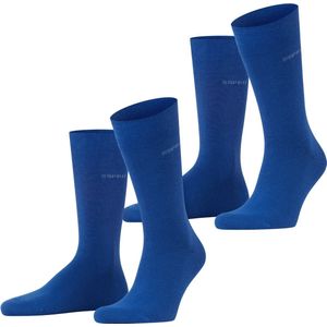 ESPRIT Basic Uni 2-Pack duurzaam organisch Katoen Multipack Sokken Heren blauw - Maat 39-42