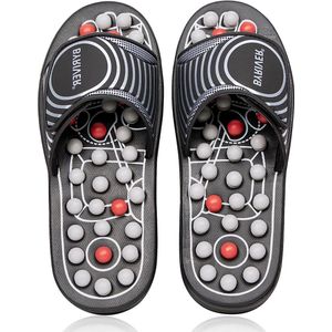 Reflexologie Voetmassageapparaat Acupressuur Massage Slippers - Verlichting van lage rugpijn - Cadeau voor mannen vrouwen - BYRIVER (02M)