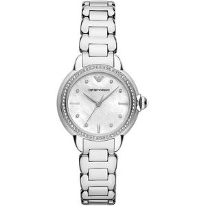 Emporio Armani AR11596 Vrouwen Horloge - Zilverkleurig