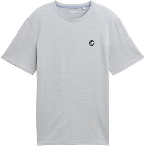 Tom Tailor - T-shirt - Heren - XXL - Licht blauw - Katoen - 1046732