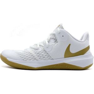 NIKE Zoom Hyperspeed Court LE Volleybalschoenen - White / Metallic Gold - Heren - EU 44