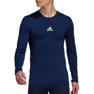 adidas - Techfit Long Sleeve Top - Compressieshirt Blauw - XL - Blauw