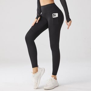 Gym Revolution - Sportlegging met zakje dames - Sportkleding dames - Sportbroek dames - Sportlegging - yoga legging dames - Zwart Maat S