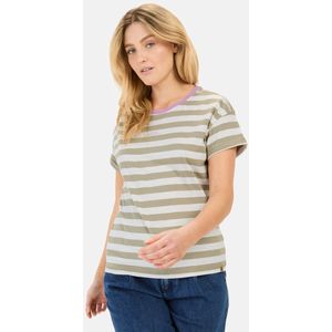 camel active T-shirt gemaakt van biologisch katoen - Maat womenswear-XS - Groen