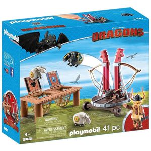 PLAYMOBIL Dragons Rochel met Schapenslingeraar - 9461