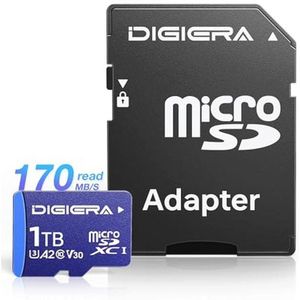 microSDXC Geheugenkaart 1TB - Tot 170 MB/s, Ideaal voor Smartphones, Tablets, Camera's en Drones