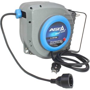 230 volt stroomhaspel 15 meter x 1.5mm2 - kabelhaspel automaat - kabel haspel - stroom haspel - asta