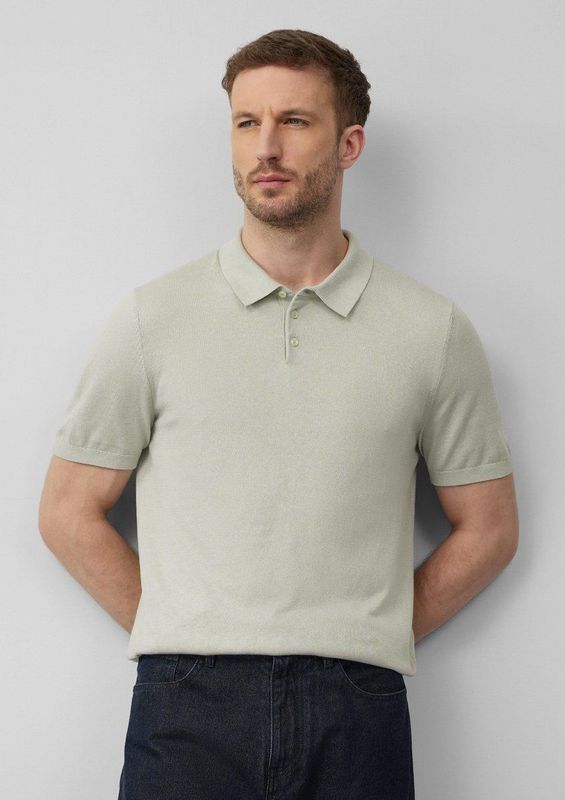 Exquisites - Poloshirt - Zwart - Katoen-Seidenmix