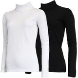 Campri - Skipully - Wintersportpully - Wit/Zwart - 2-Pack