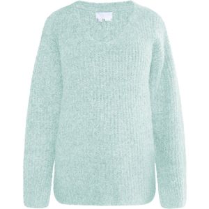 usha - Lynnea - Trui - Mintgroen - Losse Pasvorm - Lange Mouw