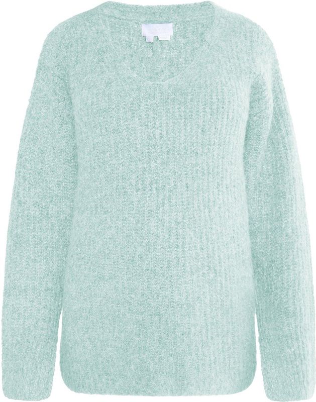 usha - Lynnea - Trui - Mintgroen - Losse Pasvorm - Lange Mouw