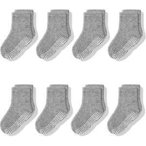 8 Paar - Antislip Sokken - Kind Baby - 3-5 jaar - Antislip sokken - Huissokken - Gripsokken - ABS-sokken - kinderen - voor meisjes van 3 tot 5 - gezond