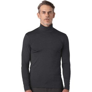 Heren Thermokleding met Hals - Fleece Onderkleding met Lange Mouwen - Functionele Thermoshirt