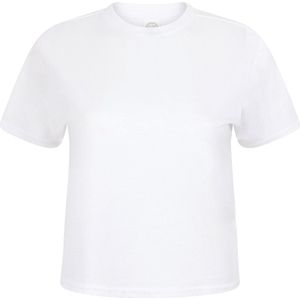 SportT-shirt Dames XS Skinni Fit Ronde hals Korte mouw White 60% Katoen, 40% Polyester