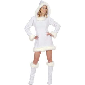 Wit sexy Eskimo kostuum voor dames  - Verkleedkleding - Large