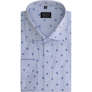 Gents - Print blad blauw - Maat M