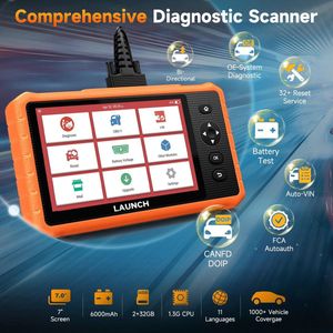 OBD2 Scanner – Diagnosetool – Motordiagnose – DPF Reset – TPMS Ondersteuning – Volledige Systeemdiagnose – Gratis Software Updates
