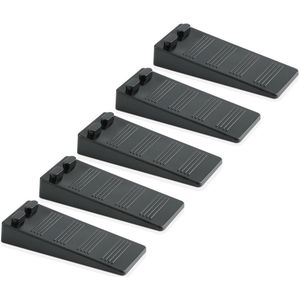 Rubberen Deurstopper - Krasbestendig en Antislip - 1 stuk - Zwart - Hoogwaardig Materiaal
