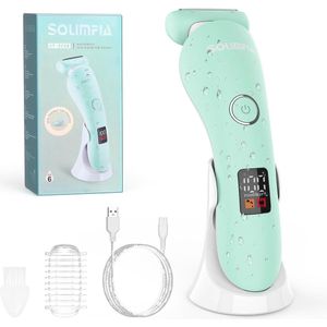 Draadloos Elektrisch Scheerapparaat voor Dames - Pijnloos, Waterdicht, Oplaadbaar - Perfect voor Lichaam, Benen, Armen, Oksels en Bikinizone