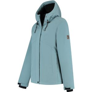 Travelin' Karina Dames - Softshell winterjas - Gevoerd - Lichtblauw