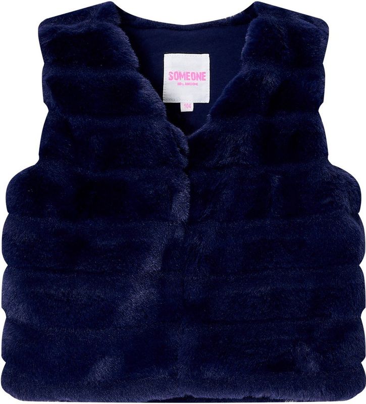 Someone - Gilet - Marine - Voor Meisjes