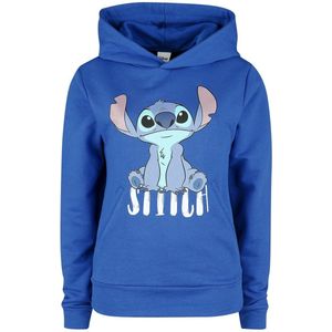 Lilo & Stitch Stitch - Sit Dames Trui met capuchon - blauw - XXL