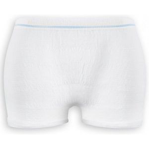 Absorin stretchslip fixatiebroekje extra stretch (5 stuks) M Absorin - Wit / Blauw - 97% polyamide, 3% elastaan - Extra stevige fixatiebroekjes voor incontinentieverbanden