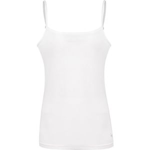 Undiemeister Camisole Top Dames - Chalk White (Wit) - Hemd Mouwloos - Perfecte Pasvorm - Zijdezachte Ademende Stof - Geen Labels - Basic Ondershirt - Tencel - Camisole - Maat M