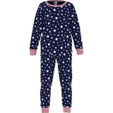 Petit Bateau Pyjama voor kinderen van fleece met sterrenprint, Avond/Marshmallow, 24 Maanden