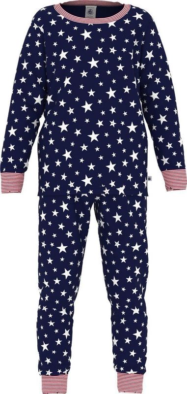 Petit Bateau Kinderpyjama van fleece met sterrenprint