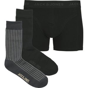 JACK & JONES - JACTRENT - Boxershorts - Crème - Donkergrijs - Zwart