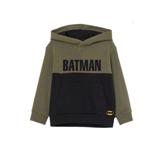 Batman sweater - hoodie - zwart - groen - Maat 134 / 9 jaar