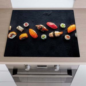 Inductiebeschermer sushi | 60 x 52 cm | Keukendecoratie | Bescherm mat | Inductie afdekplaat