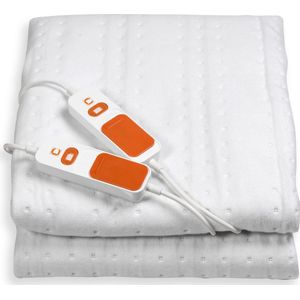 Cresta Care 75046120  Elektrische deken 2 persoons dubbel laags cosy - extra voeten warmte - 180 minuten timer -160 x 140 cm  - Machine wasbaar - Ökotex gecertificeerd